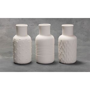 Textured Bud Vases - 3 Designs