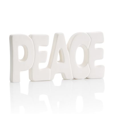 Peace Word Plaque 